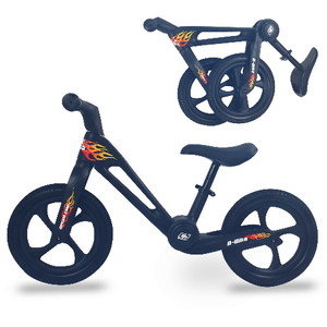 WeLLIFE |Speed Fire Bicicletta Senza Pedali per Bambini 2-5 Anni| Balance Bike a Spinta per Bambino |B
