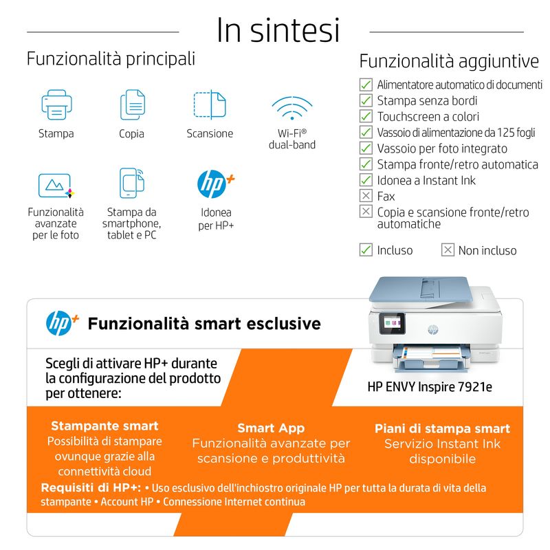 HP-ENVY-Stampante-multifunzione-HP-Inspire-7921e-Color-Stampante-per-Casa-Stampa-copia-scansione-Wireless--HP---Idonea-per-HP-Instant-ink--Alimentatore-automatico-di-documenti