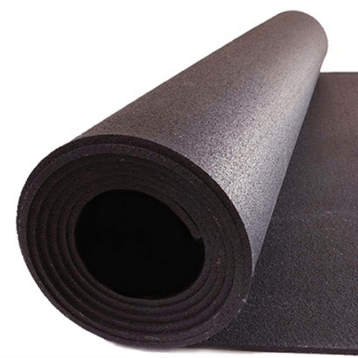 Diamond Pavimentazione in rotolo 10 x 1,25 m Granulo gomma nera spessore 6 mm PG-RGN
