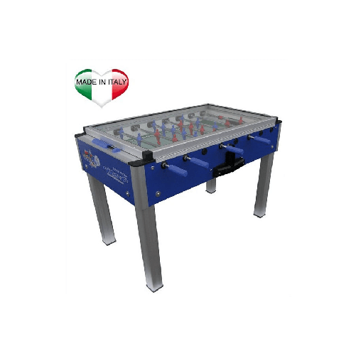 ROBERTO SPORT College Pro Cover senza gettoniera con lastra protettiva in vetro sul campo colore blu/grigio