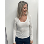 Maglia Kontatto scollo U panna