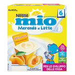 NESTLÉ MIO Merenda al Latte Albicocca, 24 Vasetti da 100g (2,4kg)