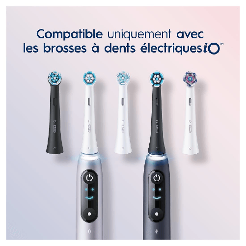 Oral-B-iO-Testine-Spazzolino-Elettrico-Ultimate-Clean-Confezione-da-2-pezzi-Gentle-Care-Ideale-per-denti-e-gengive-sensibili-Bianco-e-Rosa