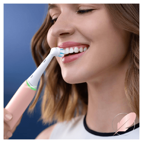 Oral-B-iO-Testine-Spazzolino-Elettrico-Ultimate-Clean-Confezione-da-2-pezzi-Gentle-Care-Ideale-per-denti-e-gengive-sensibili-Bianco-e-Rosa