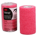 3 m 1410R Vetrap Horse Bandaging tape, red, 4-in. x 5-yds. – Quantità 18