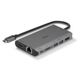 Lindy-43323-replicatore-di-porte-e-docking-station-per-laptop-Cablato-USB-3.2-Gen-1--3.1-Gen-1--Type-C-Nero-Grigio