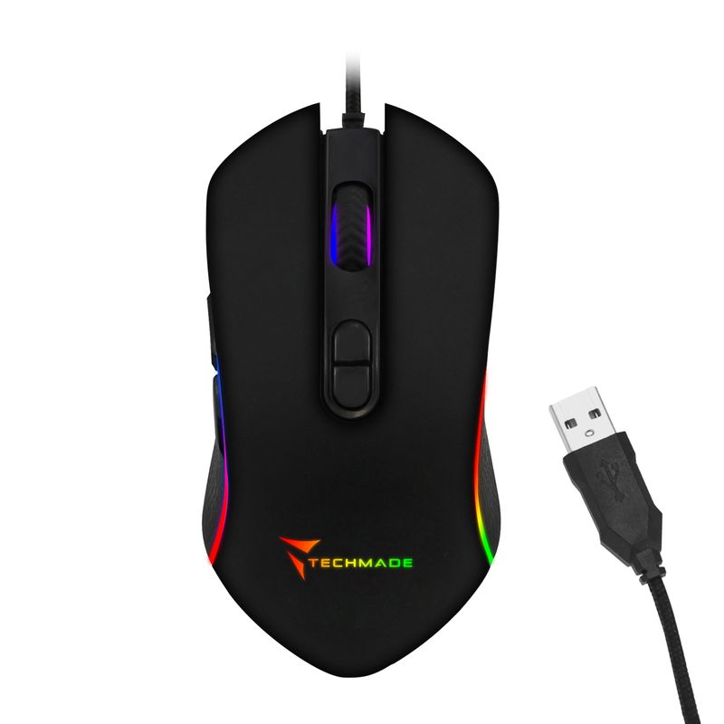 Techmade-TM-PG-64-mouse-Ambidestro-USB-tipo-A-3200-DPI