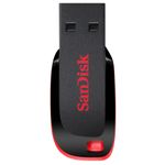 SanDisk Cruzer Blade unità flash USB 16 GB USB tipo A 2.0 Nero, Rosso