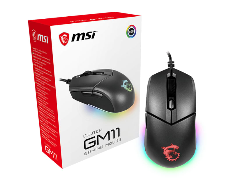 MSI-Clutch-GM11-mouse-Mancino-USB-tipo-A-Ottico-5000-DPI