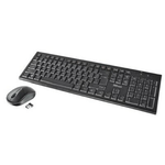 Tecno-TC-740W-tastiera-Mouse-incluso-USB-QWERTY-Italiano-Nero