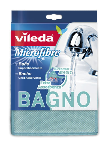 2x-Vileda-Panno-Microfibra-Bagno-lava-superfici-23x17cm-pulizia-extra-assorbente