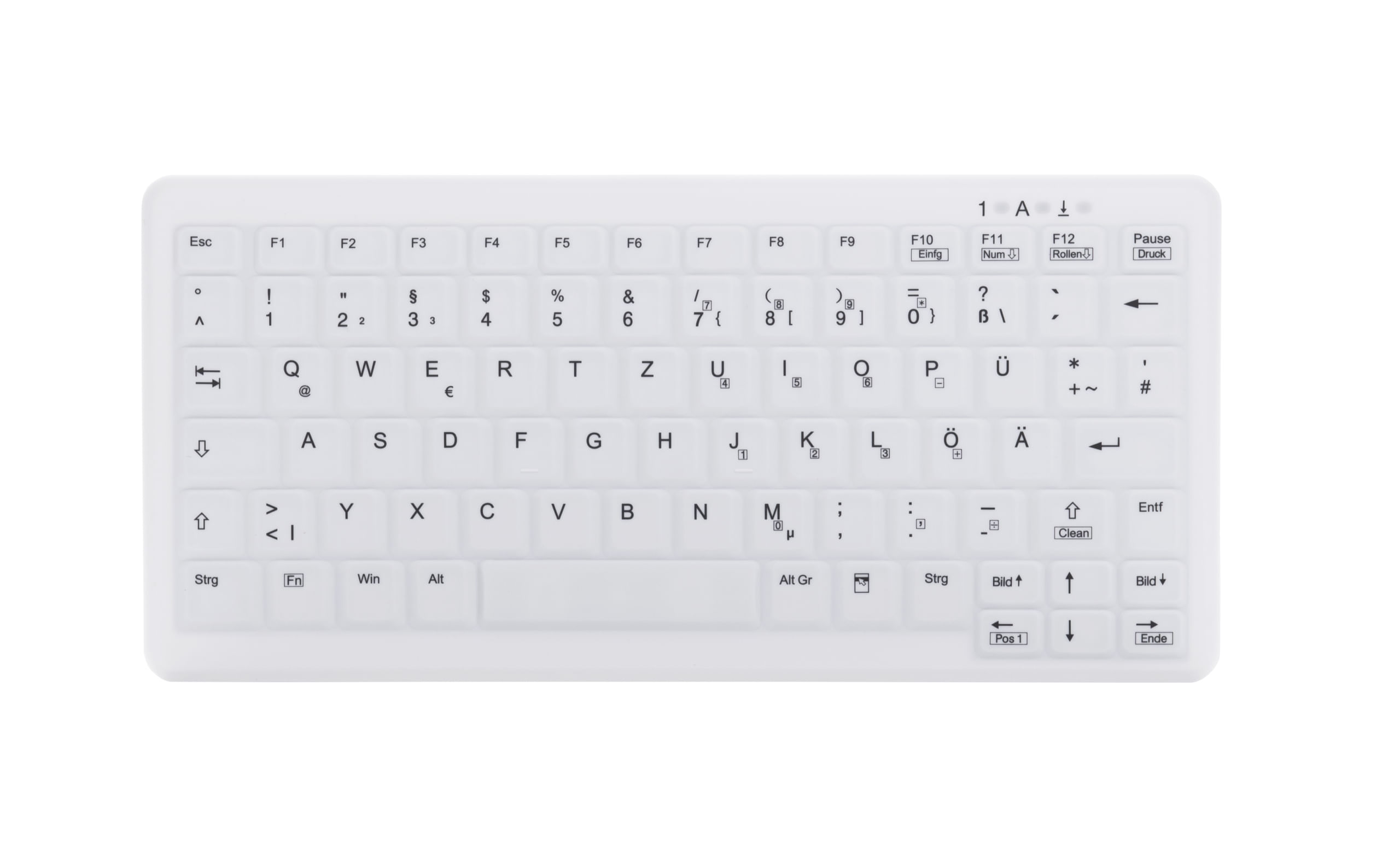 CHERRY AK-C4110 tastiera RF Wireless QWERTZ Tedesco Bianco
