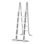 Intex 28074 Scaletta Doppia con Gradini Staccabili, l.2, Grigio, 132 cm
