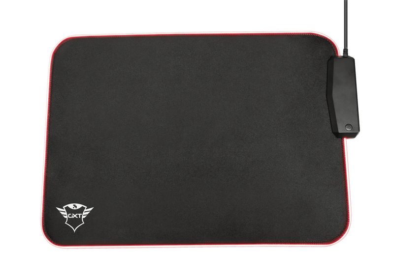 Trust-GXT-765-Glide-Flex-RGB-Tappetino-per-mouse-per-gioco-da-computer-Nero-Rosso