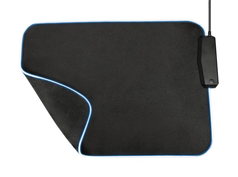 Trust-GXT-765-Glide-Flex-RGB-Tappetino-per-mouse-per-gioco-da-computer-Nero-Rosso