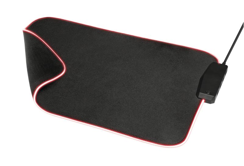 Trust-GXT-765-Glide-Flex-RGB-Tappetino-per-mouse-per-gioco-da-computer-Nero-Rosso