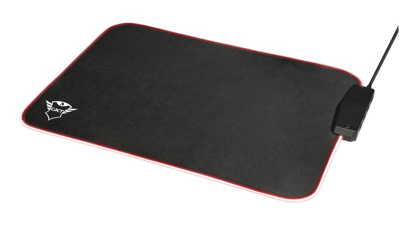 Trust-GXT-765-Glide-Flex-RGB-Tappetino-per-mouse-per-gioco-da-computer-Nero-Rosso