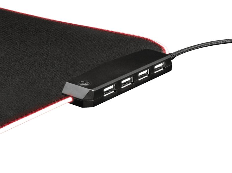Trust-GXT-765-Glide-Flex-RGB-Tappetino-per-mouse-per-gioco-da-computer-Nero-Rosso