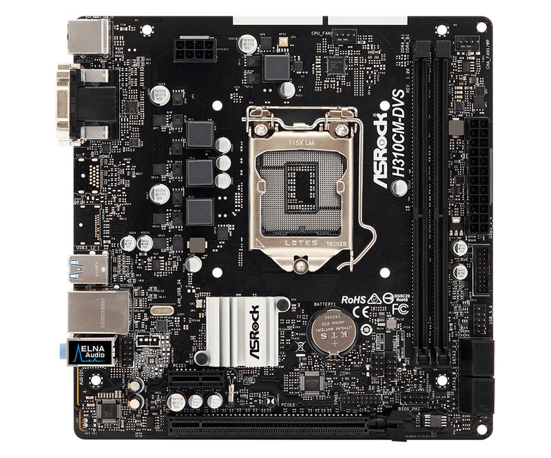 Asrock-H310CM-DVS-Intel®-H310-LGA-1151--Socket-H4--micro-ATX