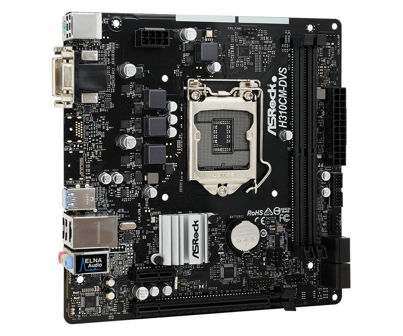 Asrock-H310CM-DVS-Intel®-H310-LGA-1151--Socket-H4--micro-ATX