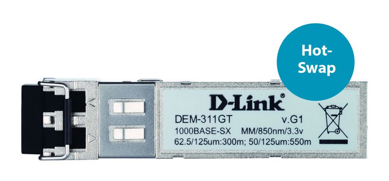 D-Link-DEM-311GT-modulo-del-ricetrasmettitore-di-rete-Fibra-ottica-1000-Mbit-s-SFP-850-nm