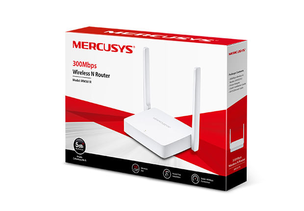 Mercusys-MW301R-router-wireless-Fast-Ethernet-Banda-singola--2.4-GHz--Bianco