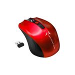 Techmade Mouse ottico wireless Techmade colore rosso con nano ricevitore distanza massima di lavoro 10m alimentazione a