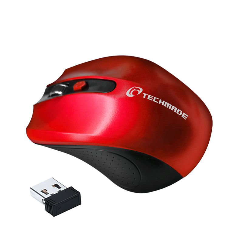 Techmade-TM-XJ30-RED-mouse-Ambidestro-RF-Wireless-Ottico-1600-DPI