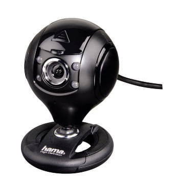 Hama-Webcam-per-PC-HD--Spy-Protect--HD-720p-16-9-USB-Jack-35mm-microfono-integrato-4-led-supporto-a-clip-protezioni-lenti-nero