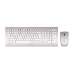 CHERRY DW 8000 tastiera Mouse incluso RF Wireless Svizzere Argento, Bianco