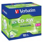 Verbatim CD-RW 12x 700 MB 10 pz