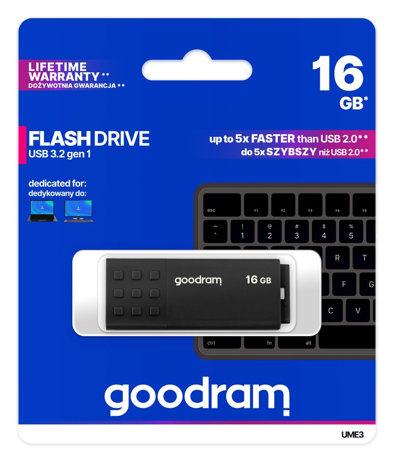 Goodram-UME3-unita-flash-USB-16-GB-USB-tipo-A-3.2-Gen-1--3.1-Gen-1--Nero