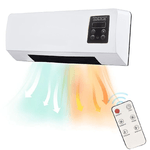 Termoconvettore da Parete con Telecomando, Termoventilatore, Display LCD, 1500W, Riscaldamento, Raffreddamento Rapido, Bianco