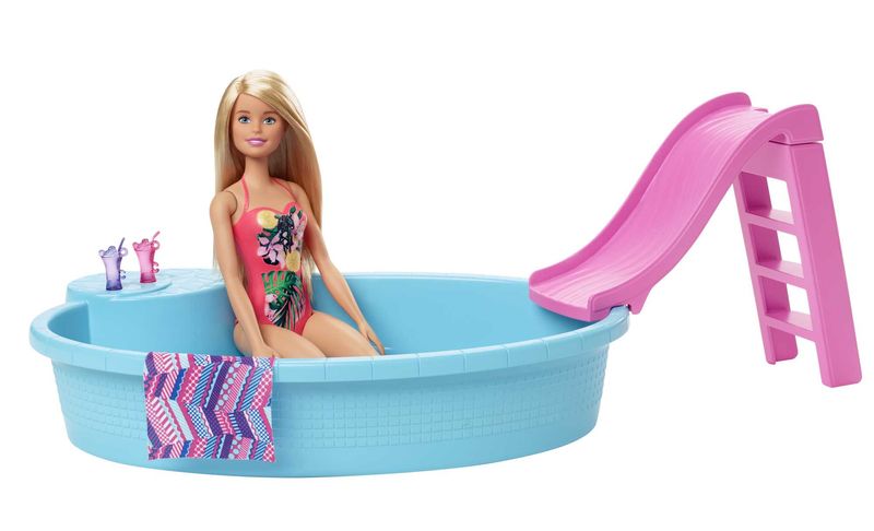 Mattel-Mattel---Piscina-con-Bambola-Barbie-Ghl91