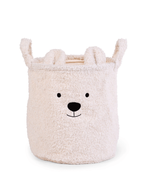 Cesto-Portaoggetti-Teddy-White-30x30-cm
