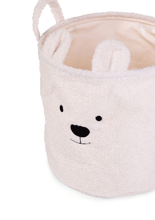 Cesto-Portaoggetti-Teddy-White-30x30-cm