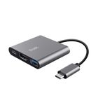 Trust Dalyx USB 3.2 Gen 1 (3.1 Gen 1) Type-C Alluminio, Nero