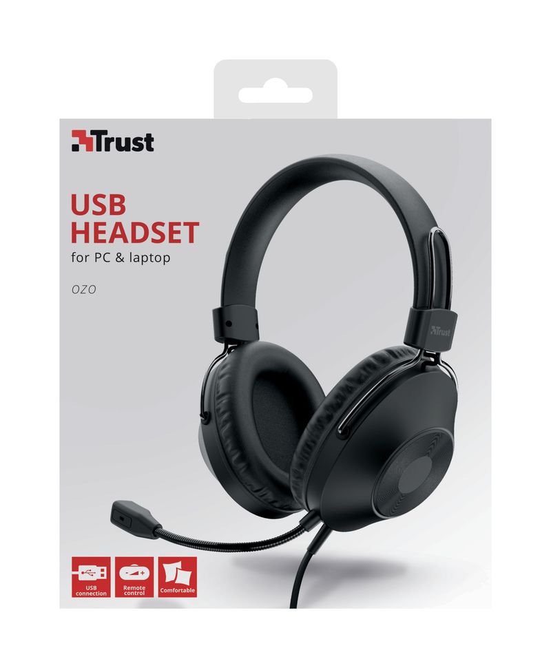 Trust-Ozo-Cuffia-Padiglione-auricolare-USB-tipo-A-Nero