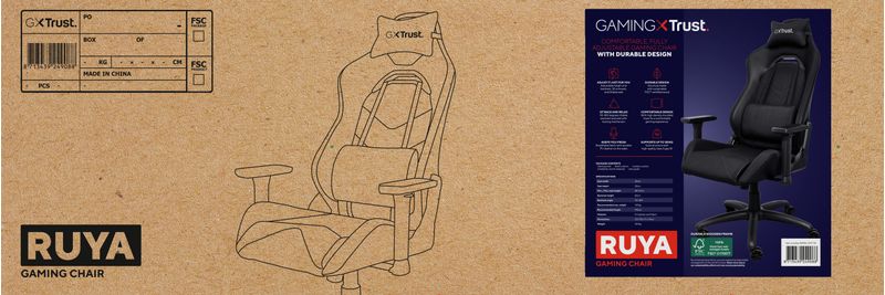 Trust-GXT-714-RUYA-Sedia-per-gaming-universale-Nero