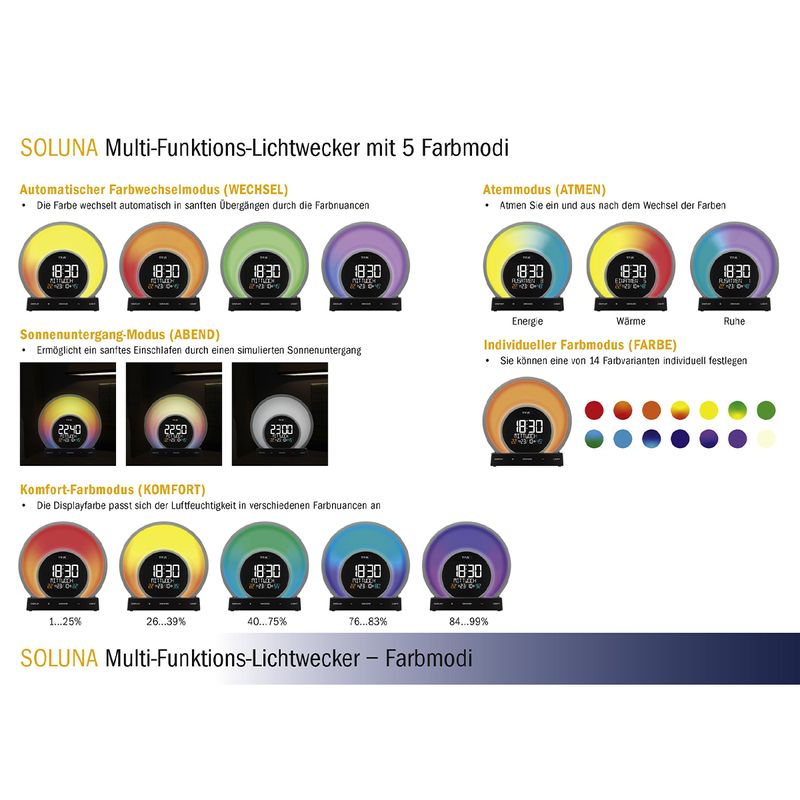 TFA-Dostmann-Soluna-Sveglia-al-quarzo-Nero-Trasparente