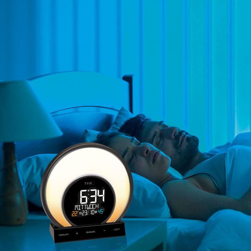 TFA-Dostmann-Soluna-Sveglia-al-quarzo-Nero-Trasparente