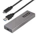 StarTech.com Box SSD M2 NVME - Adattatore USB-C 10Gbps a M.2 NVMe/SATA - Case Esterno USB-C (3.0/3.1