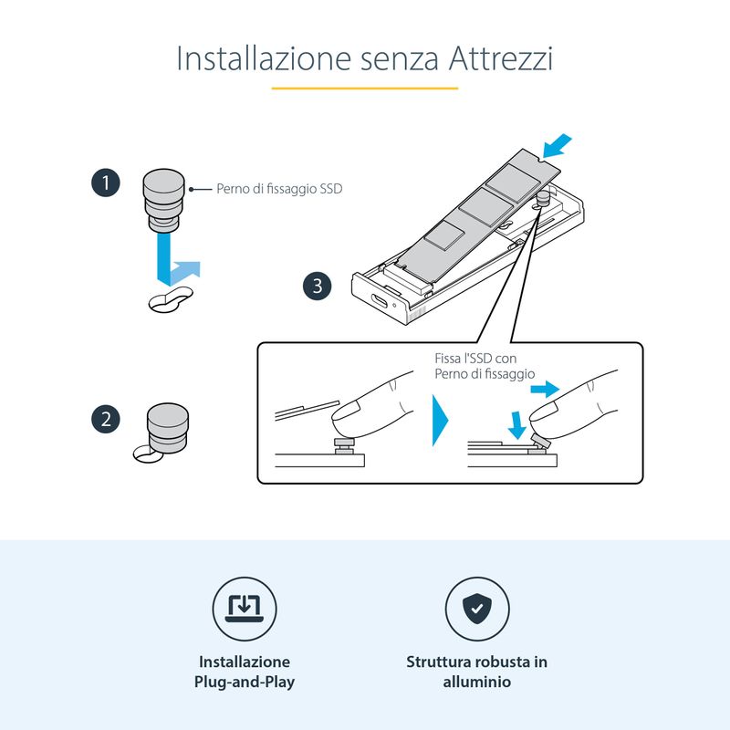 StarTech.com-Box-SSD-M2-NVME---Adattatore-USB-C-10Gbps-a-M.2-NVMe-SATA---Case-Esterno-USB-C--3.0-3.1--in-Alluminio-SSD-M2-PCIe-SATA---Cavi-USB-C-A---Supporta-2230-2242-2260-2280--M2-USB-C-NVME-SATA-