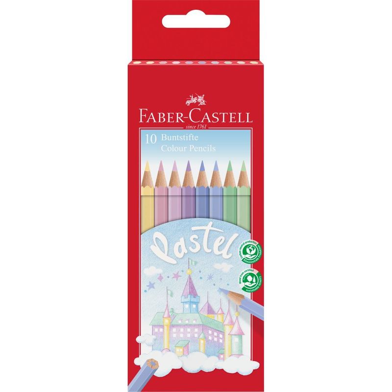 Faber-Castell-10-Matite-Pastel-Assortite