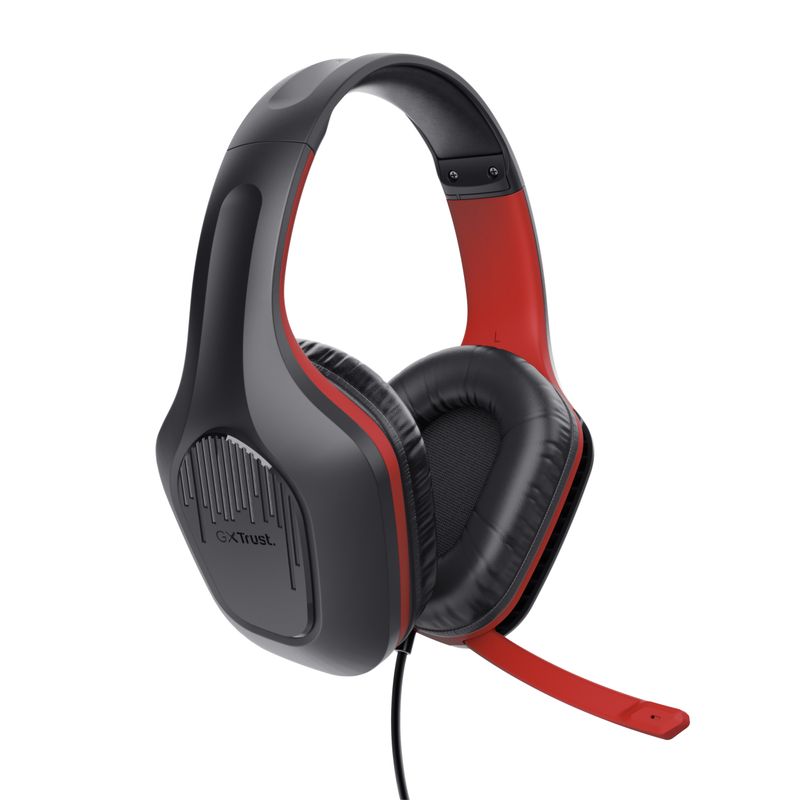 Trust-GXT-415S-ZIROX-Auricolare-Cablato-A-Padiglione-Giocare-Nero-Rosso