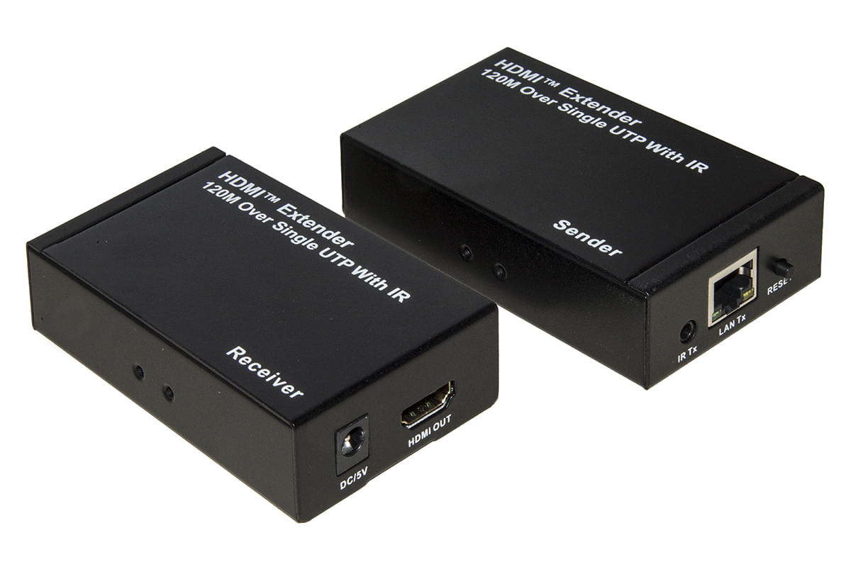 Link ESTENSORE LINEA HDMI CON CAVO DI RETE (ANCHE TRAMITE IP) 120 METRI CON INFRAROSSI