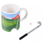 Tazza Golf con Penna a Forma di Mazza