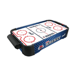 Gioco da Tavolo Air Hockey con Ventola a Batteria 2 Dischi Mini Biliardino