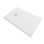 Piatto Doccia Solidstone Pietra Mineral Marmo Bianco H2.8cm - 80x80