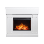 Caminetto elettrico VARMA BIANCO TEMPO STYLE con cornice di legno effetto fuoco 1.500 W